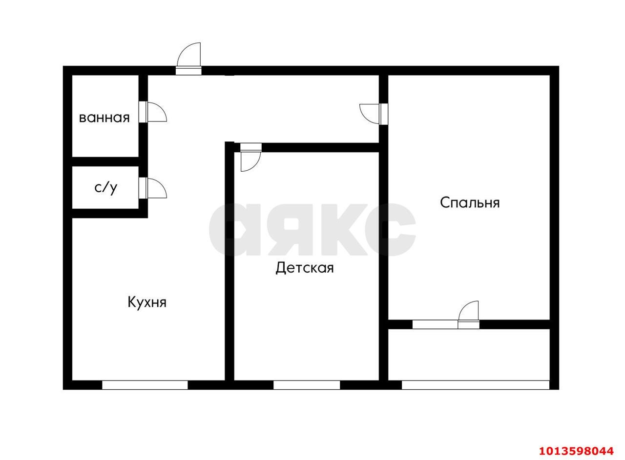 Фото №12: 2-комнатная квартира 57 м² - Краснодар, Микрохирургии глаза, ул. Академика Лукьяненко, 10