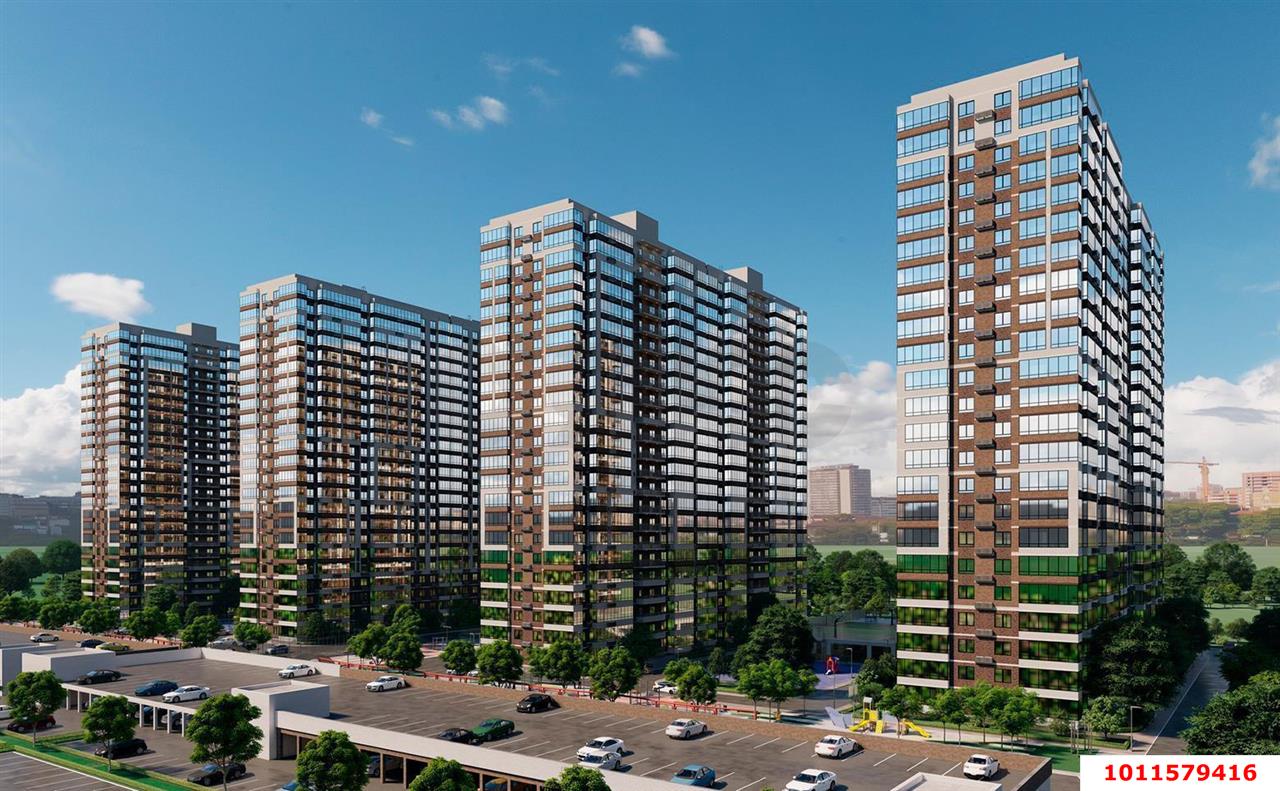 Фото №15: 1-комнатная квартира 40&nbsp;м², 2/22&nbsp;эт. - Краснодар, Прикубанский внутригородской округ, мкр. жилой комплекс Отражение, ул. Конгрессная, 41