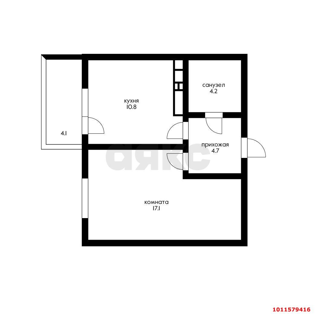 Фото №1: 1-комнатная квартира 40&nbsp;м², 2/22&nbsp;эт. - Краснодар, Прикубанский внутригородской округ, мкр. жилой комплекс Отражение, ул. Конгрессная, 41