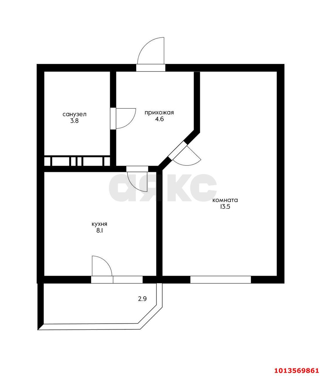 Фото №8: 1-комнатная квартира 34 м² - Краснодар, Губернский, ул. им. Героя Яцкова И.В., 9к3