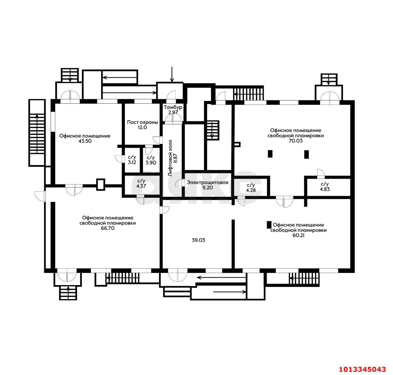 Фото №9: Торговое помещение 104 м² - Краснодар, жилой комплекс Авиатор, ул. имени Валерия Гассия, 2