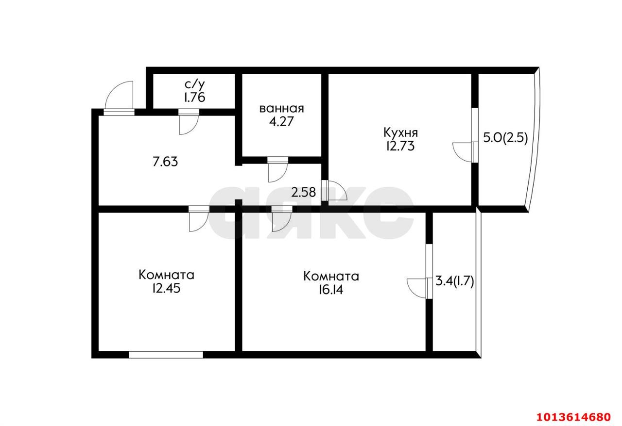 Фото №9: 2-комнатная квартира 60 м² - Краснодар, Центральный, ул. Севастопольская, 6/1