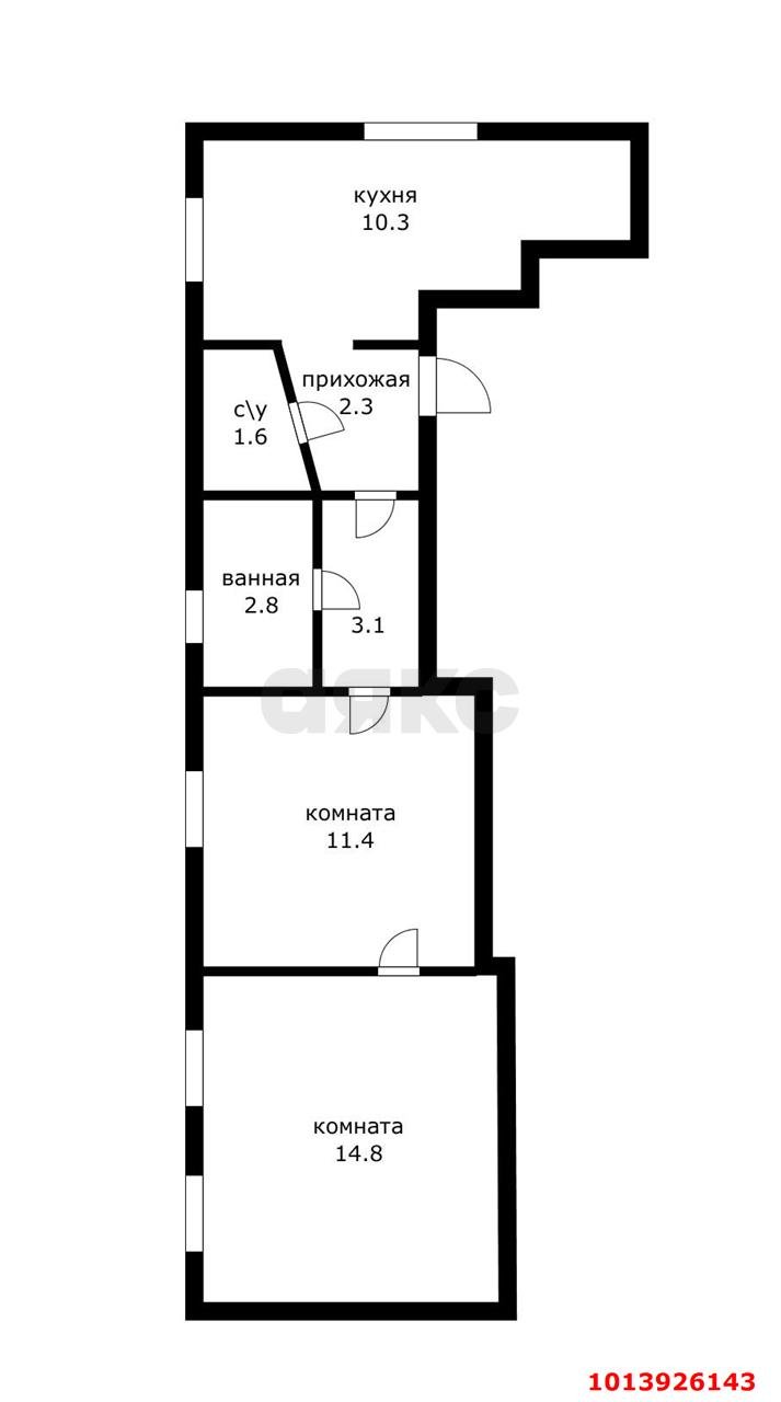 Фото №12: Часть дома 46&nbsp;м² + 2&nbsp;сот., 1&nbsp;эт. - Краснодар, Западный внутригородской округ, мкр. Центральный, ул. Ленина, 12