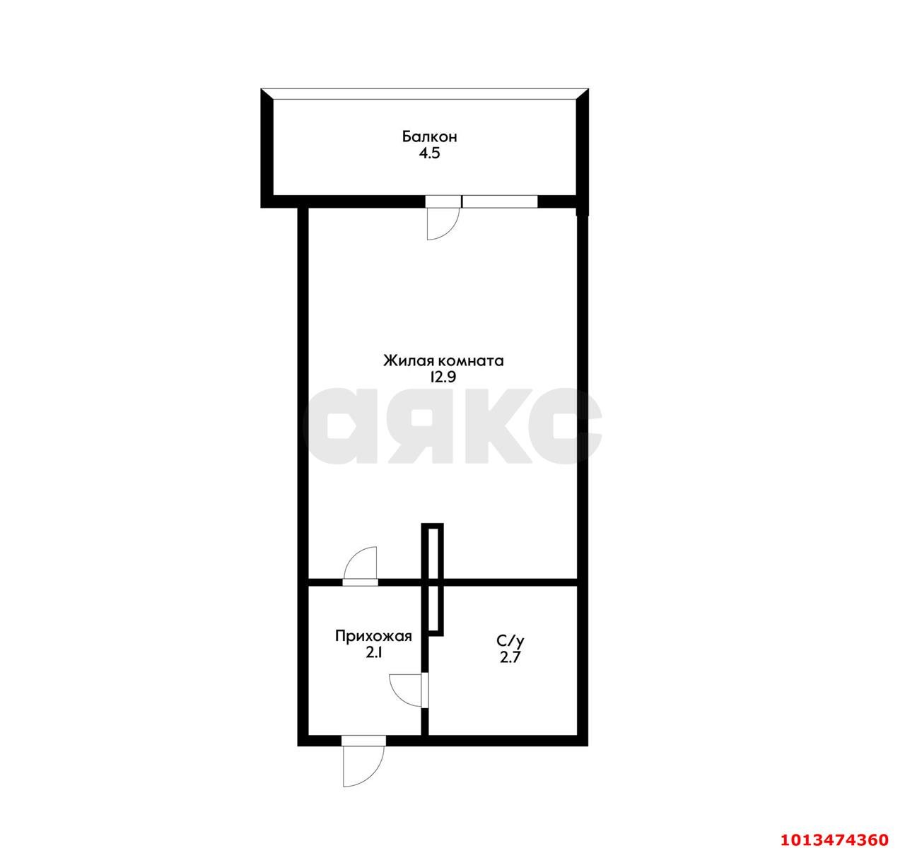 Фото №8: Студия 25 м² - Краснодар, жилой комплекс Абрикос, ул. 5-я Дорожная, 68к2