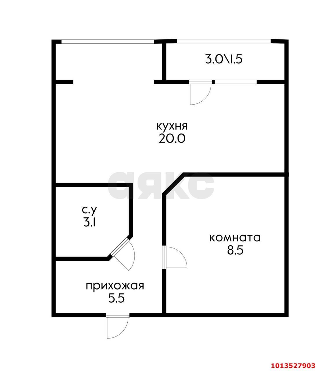 Фото №8: 1-комнатная квартира 40 м² - Краснодар, Музыкальный, ул. имени С.В. Рахманинова, 11