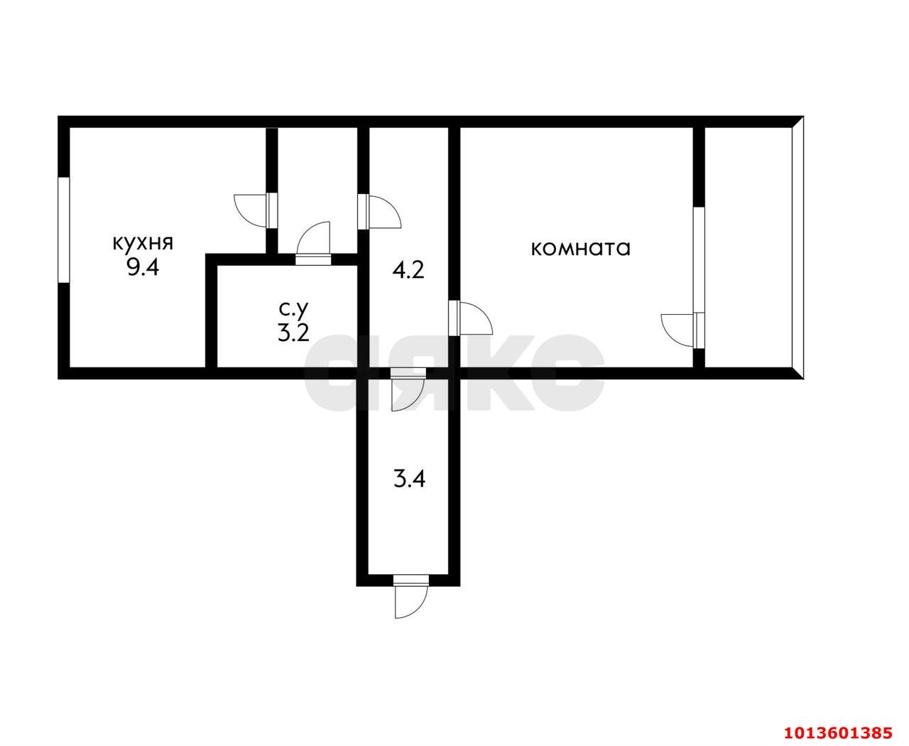 Фото №11: 1-комнатная квартира 30 м² - Краснодар, Комсомольский, ул. Уральская, 172