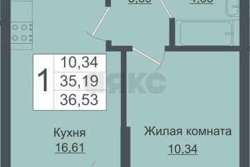 Фото №5: 1-комнатная квартира 35 м² - Краснодар, мкр. жилой комплекс Зелёный театр, ул. Западный Обход, 39/1к2