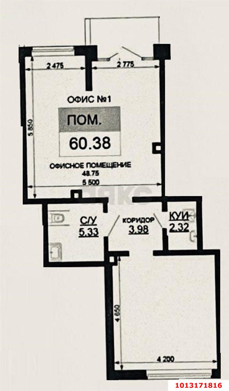 Фото №3: Торговое помещение 63 м² - Краснодар, жилой комплекс Свобода, ул. Домбайская, 55к5