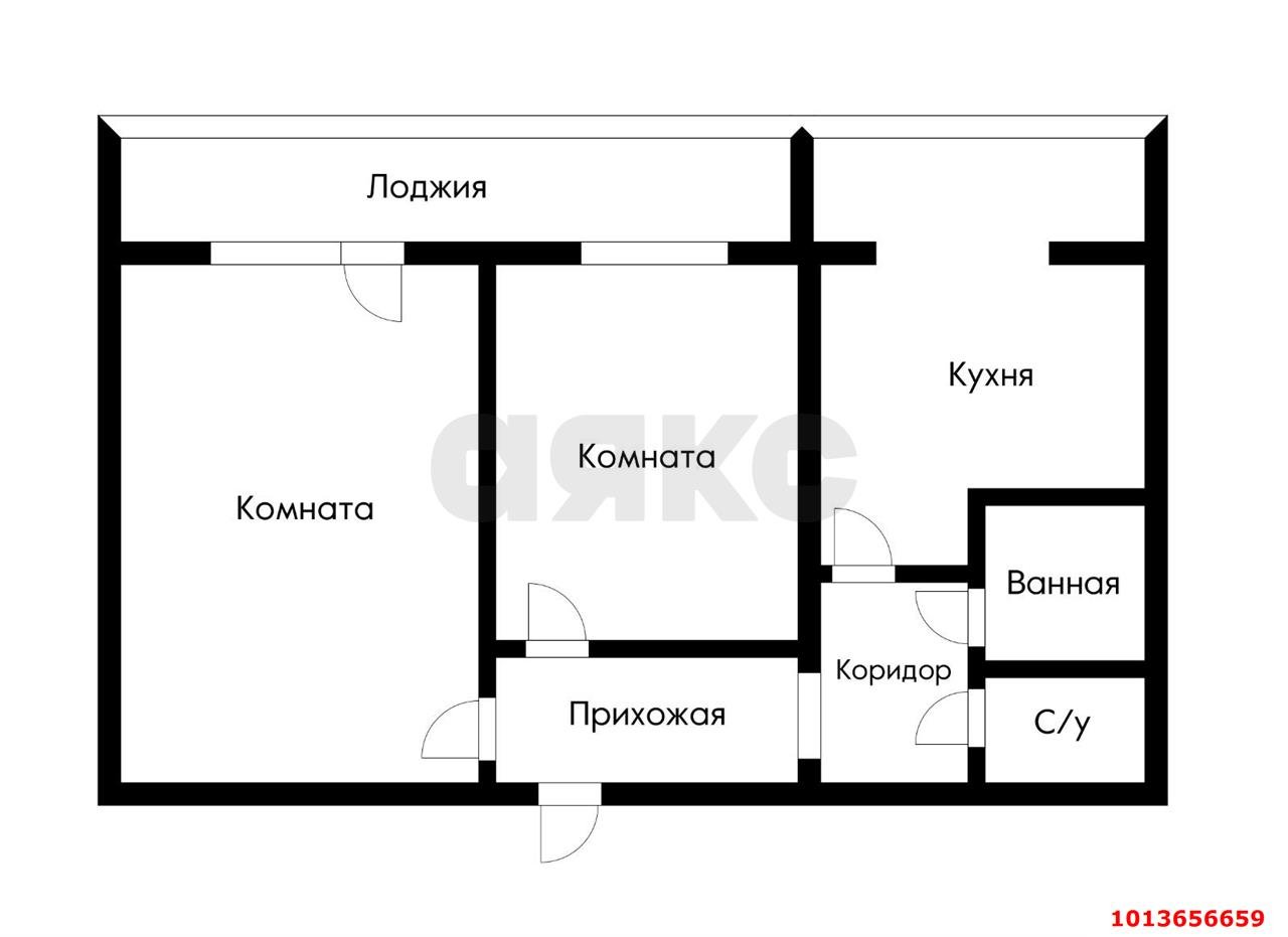 Фото №15: 2-комнатная квартира 55 м² - Краснодар, Юбилейный, ул. Рождественская набережная, 33