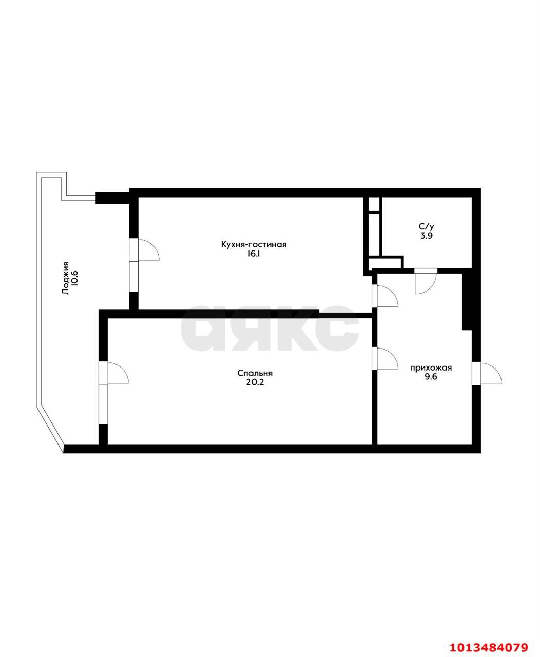 Фото №14: 1-комнатная квартира 60 м² - Краснодар, жилой комплекс Большая Таманская, ул. Таманская, 153к3