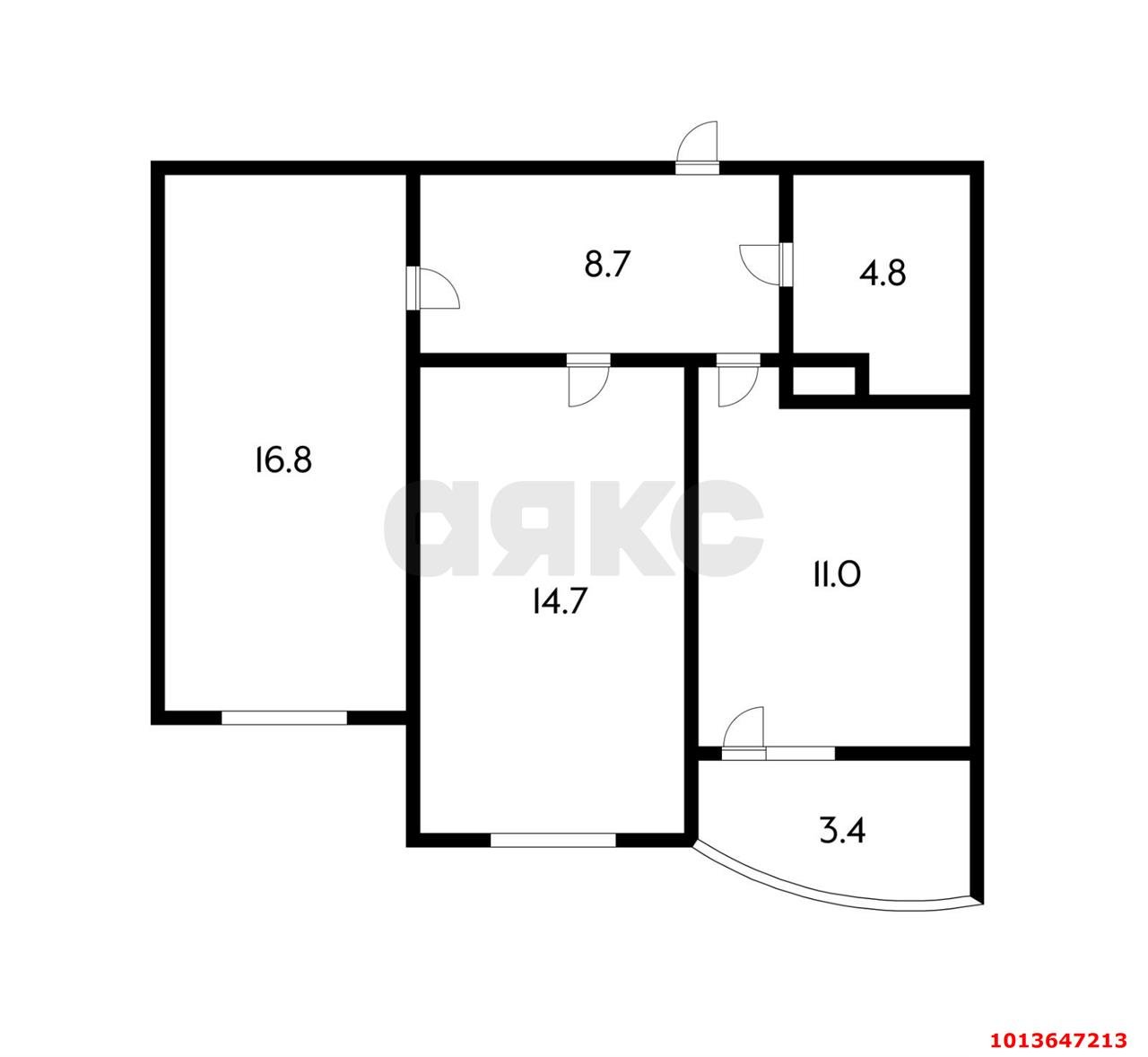 Фото №13: 2-комнатная квартира 56 м² - Краснодар, жилой комплекс Альпы, ул. Командорская, 6