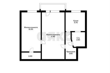 Фото №1: 2-комнатная квартира 42 м² - Краснодар, мкр. Завод Измерительных Приборов, ул. Курчатова, 10