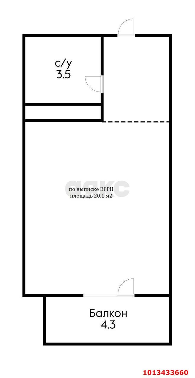 Фото №8: Студия 24 м² - Краснодар, жилой комплекс Айвазовский, ул. Старокубанская, 123А