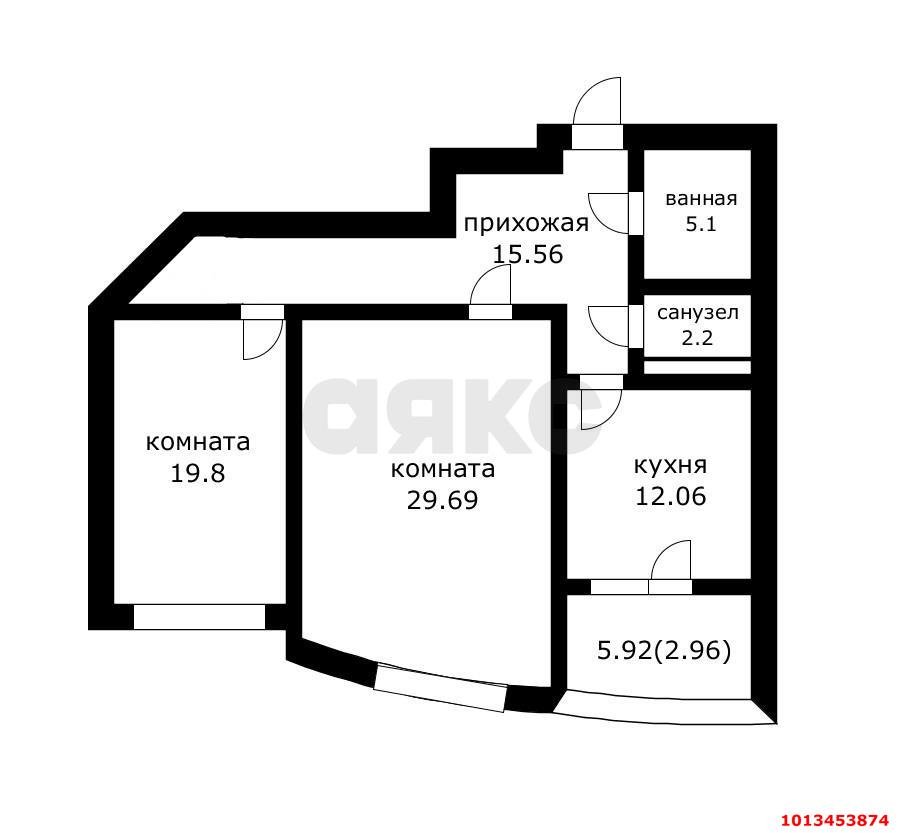 Фото №9: 2-комнатная квартира 44 м² - Краснодар, Центральный, ул. Комсомольская, 51