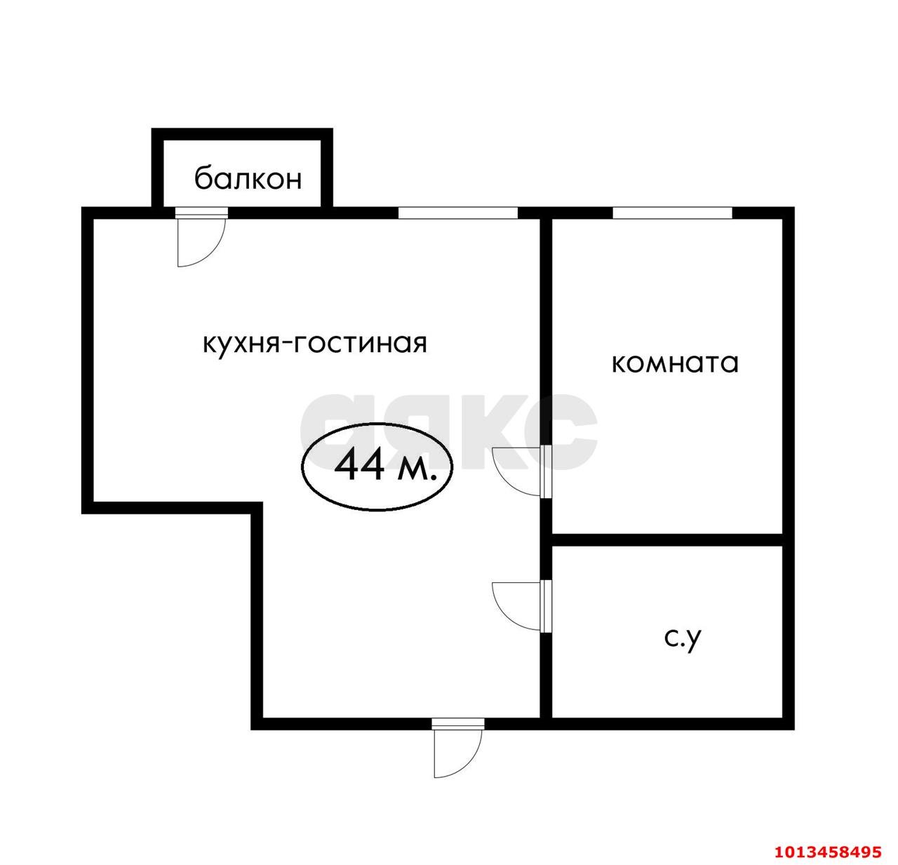 Фото №10: 1-комнатная квартира 44 м² - Яблоновский, ул. Майкопская, 40