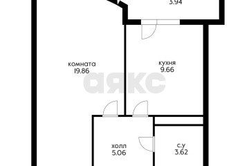 Фото №3: 1-комнатная квартира 39 м² - Краснодар, мкр. жилой комплекс Кино, ул. Уральская, 100/5