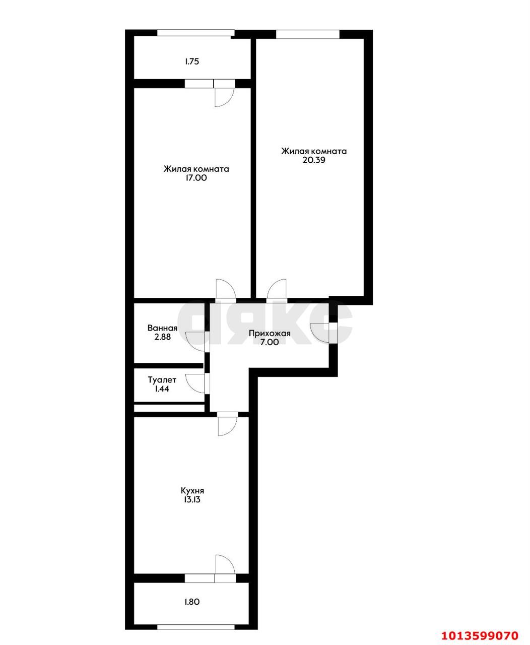 Фото №15: 2-комнатная квартира 58 м² - Краснодар, Славянский, ул. Заполярная, 39к10