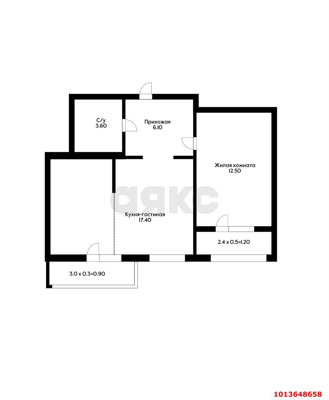 Фото №4: 1-комнатная квартира 40 м² - Краснодар, жилой комплекс Нeo-квартал Красная Площадь, ул. им. Мурата Ахеджака, 12