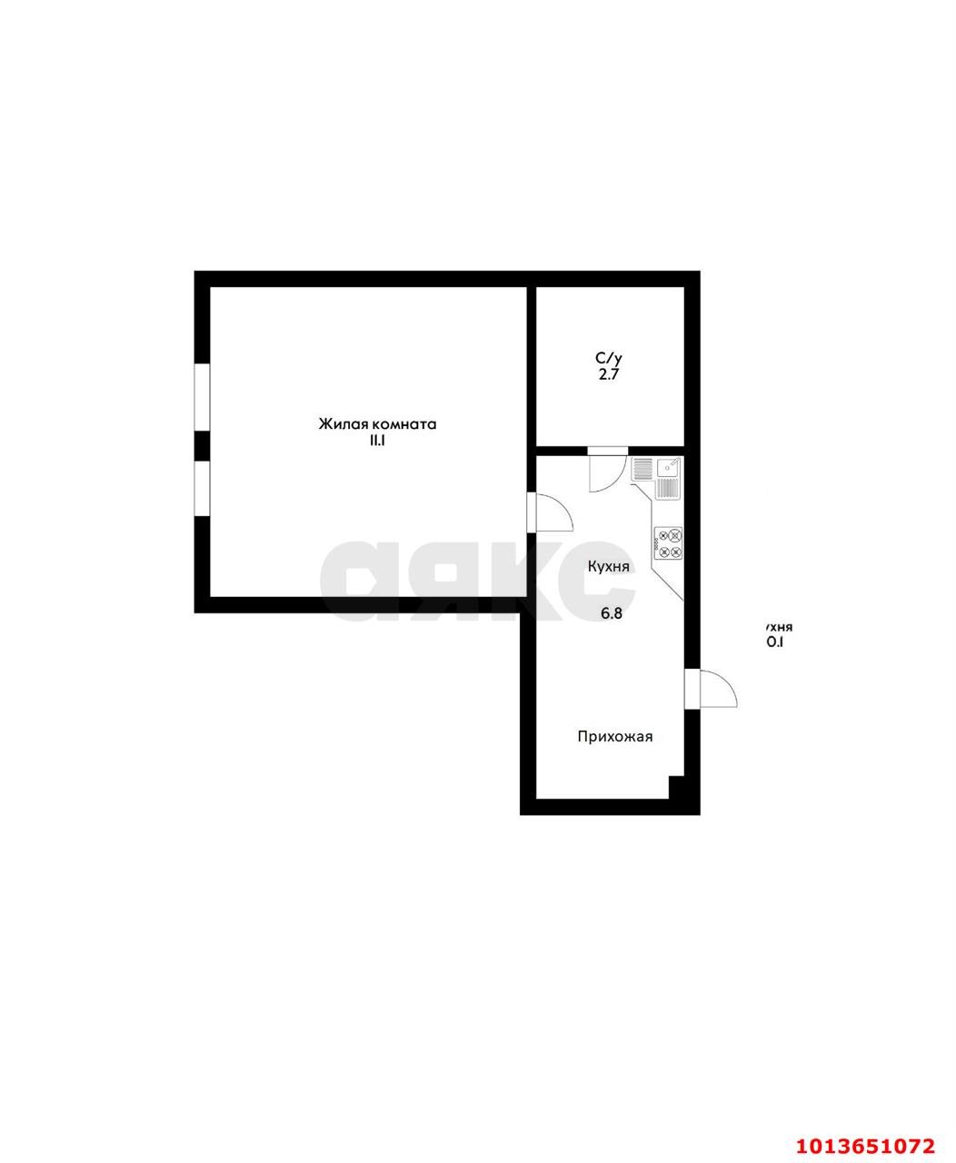 Фото №7: 1-комнатная квартира 20 м² - Краснодар, Дубинка, ул. Набережная, 34