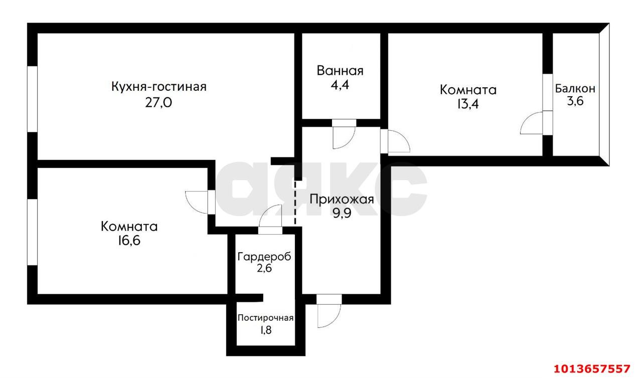 Фото №21: 2-комнатная квартира 80 м² - Краснодар, Гидростроителей, ул. Невкипелого, 18к1