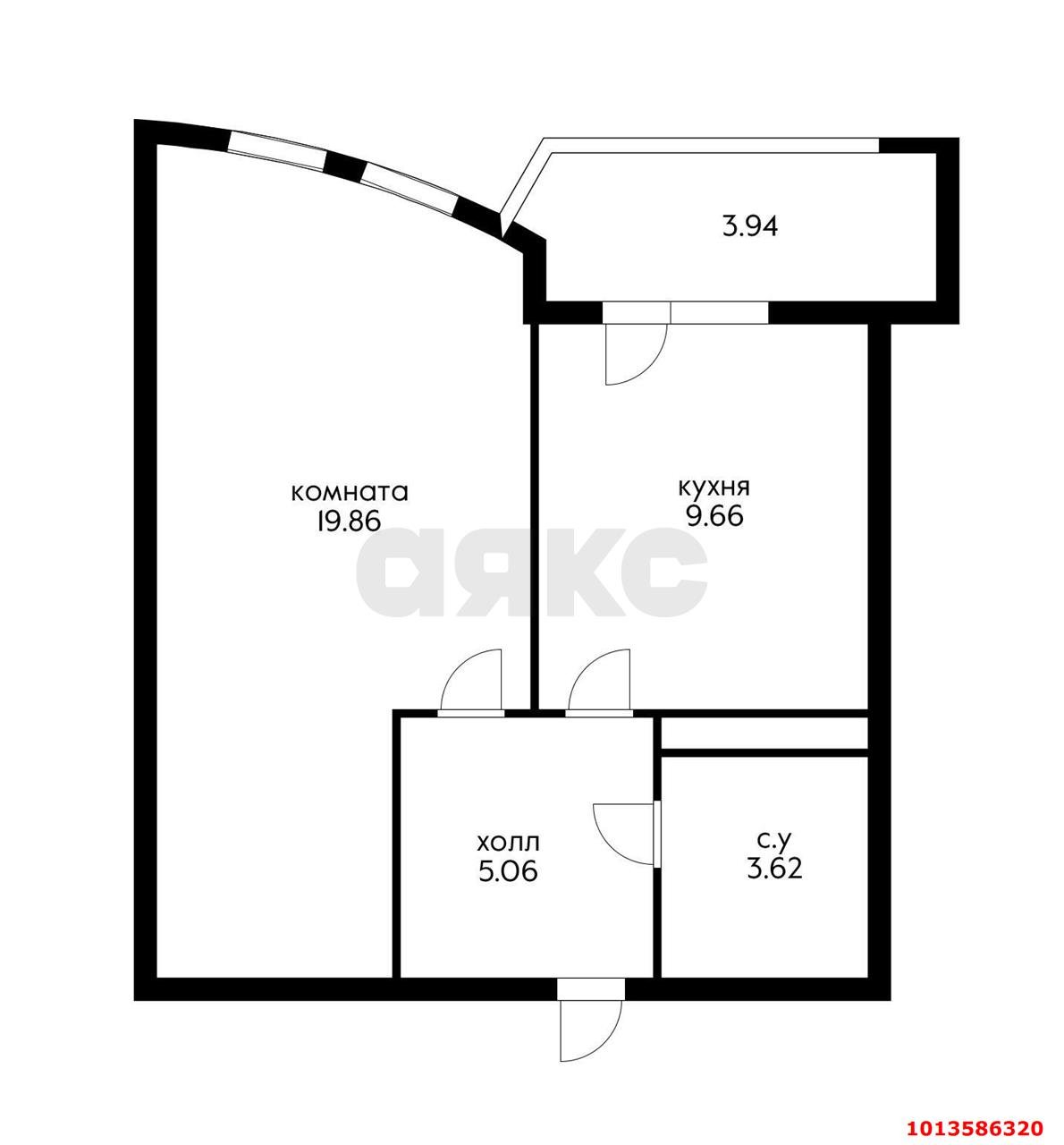 Фото №5: 1-комнатная квартира 42 м² - Краснодар, жилой комплекс Кино, ул. Уральская, 100/5