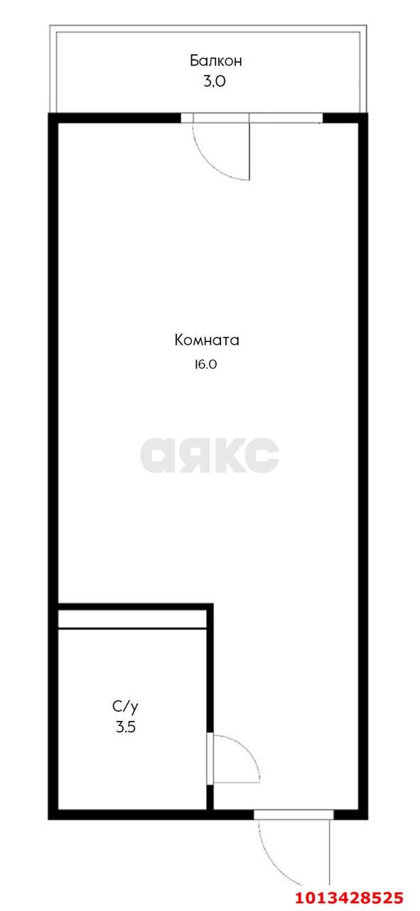 Фото №7: Студия 23 м² - Краснодар, жилой комплекс Радуга, ул. Евгении Жигуленко, 7