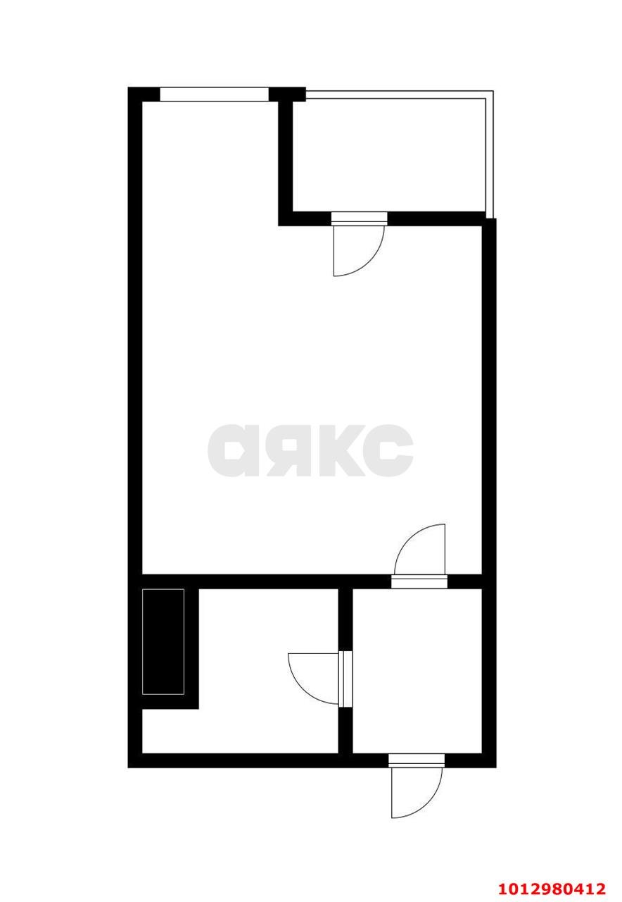 Фото №11: Студия 27 м² - Краснодар, жилой комплекс Дружный, ул. Адмирала Серебрякова, 3/1