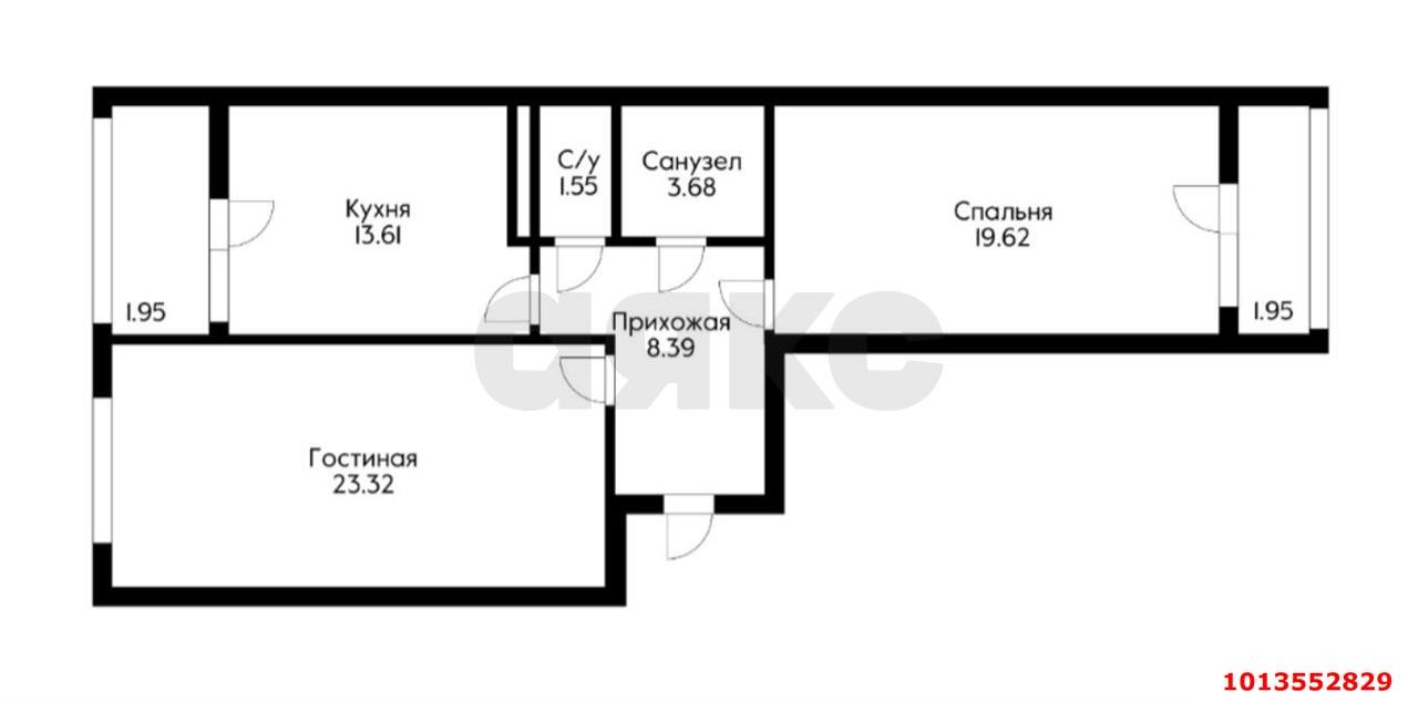 Фото №2: 2-комнатная квартира 74 м² - Краснодар, жилой комплекс Сказка Град, ул. имени В.Н. Мачуги, 166А