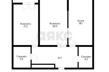 Фото №5: 2-комнатная квартира 81 м² - Краснодар, мкр. жилой комплекс Триумф, ул. имени П.М. Гаврилова, 27/1