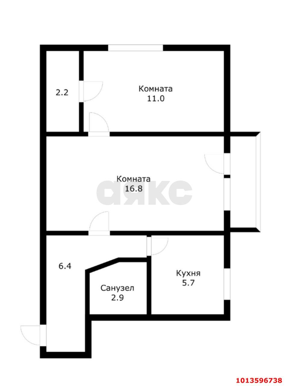 Фото №11: 2-комнатная квартира 46 м² - Краснодар, 40 лет Победы, ул. Выставочная, 1