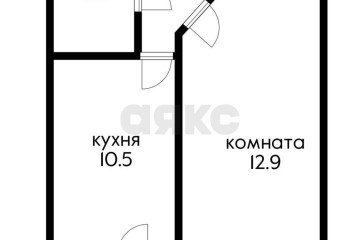 Фото №2: 1-комнатная квартира 33 м² - Яблоновский, пер. 1-й  Гагарина, 10