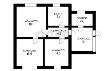 Фото №3: 3-комнатная квартира 76 м² - Верхний, 