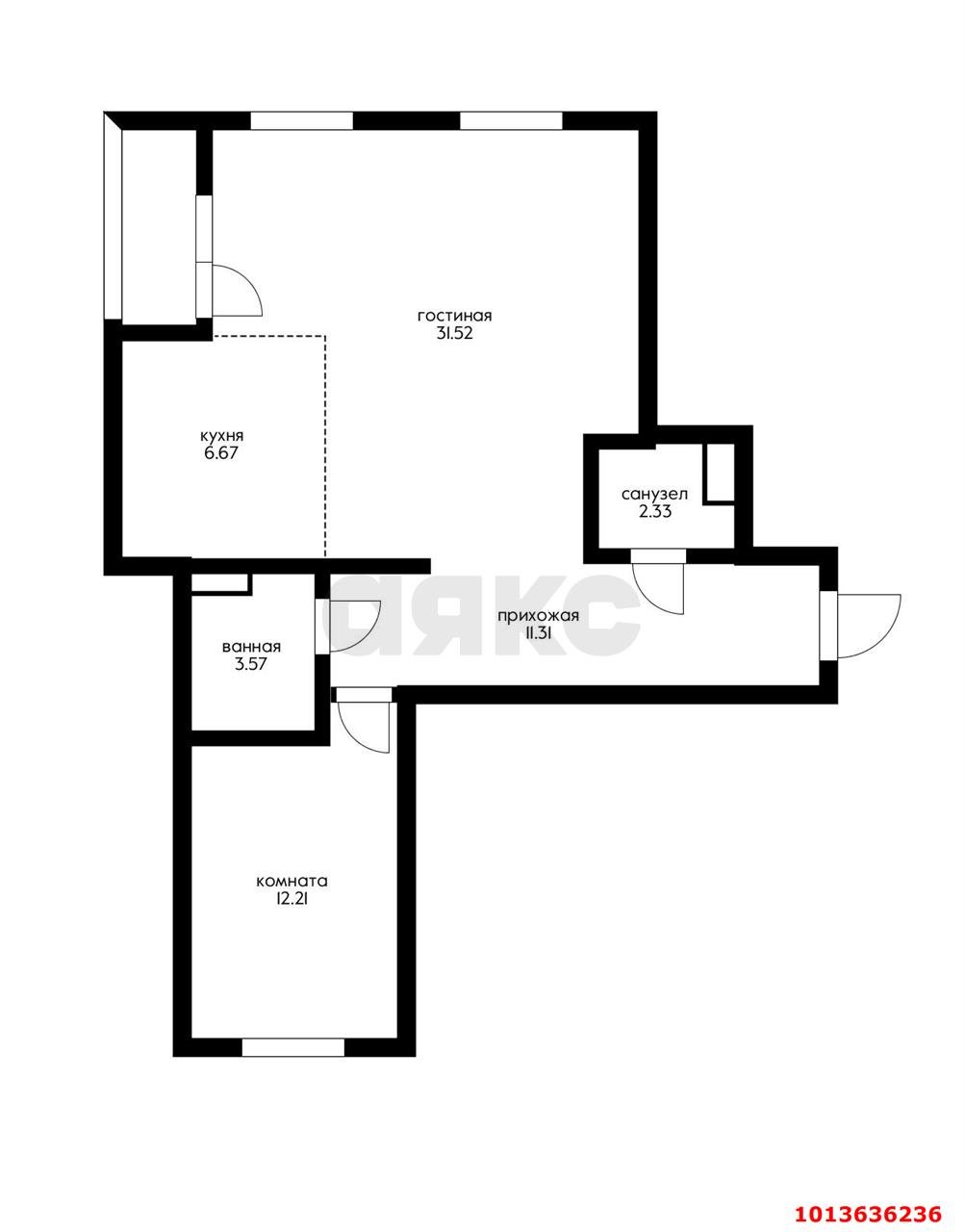 Фото №10: 2-комнатная квартира 72 м² - Краснодар, жилой комплекс Нeo-квартал Красная Площадь, ул. Конгрессная, 19