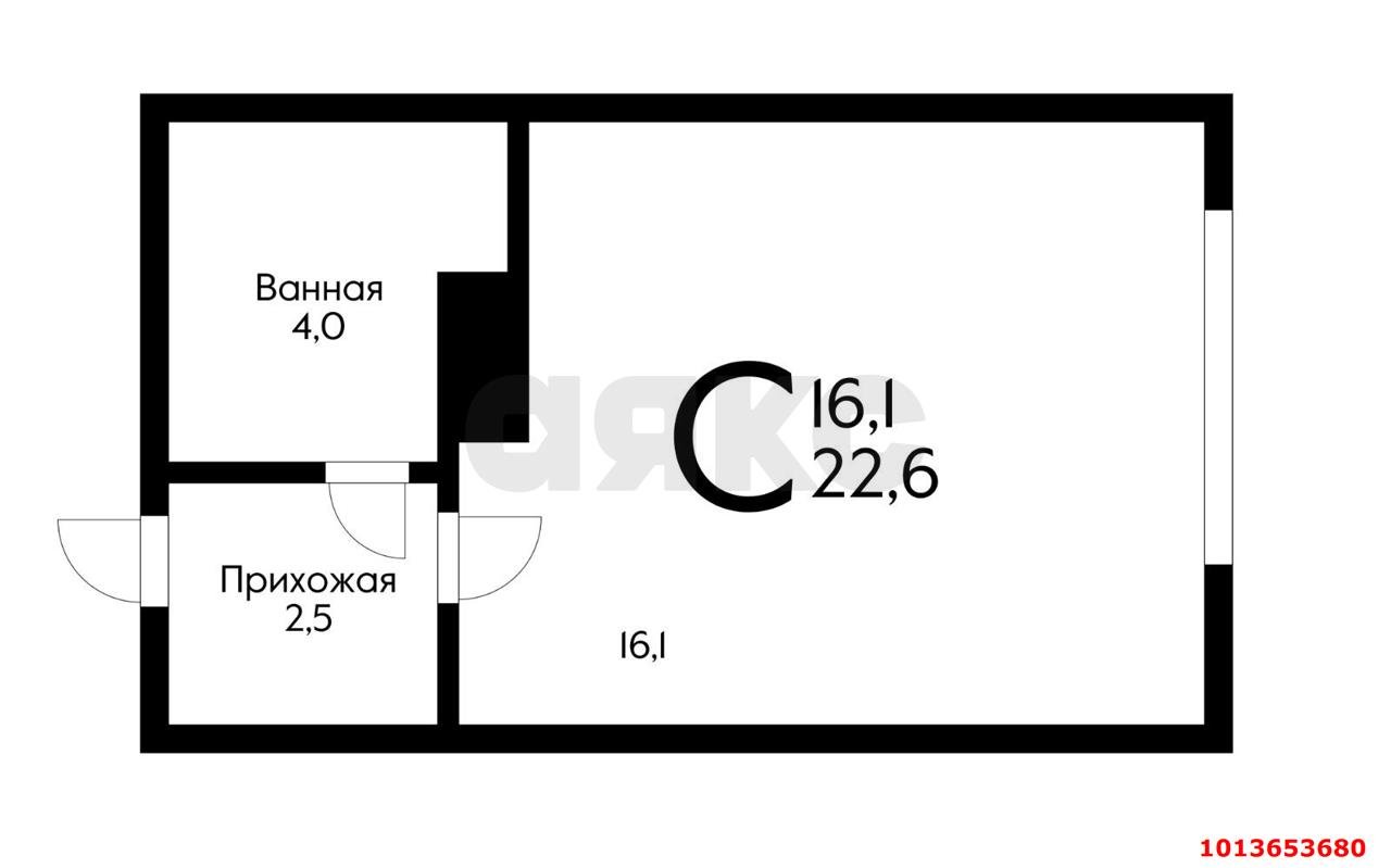 Фото №7: Студия 22 м² - Краснодар, Парк Победы, 