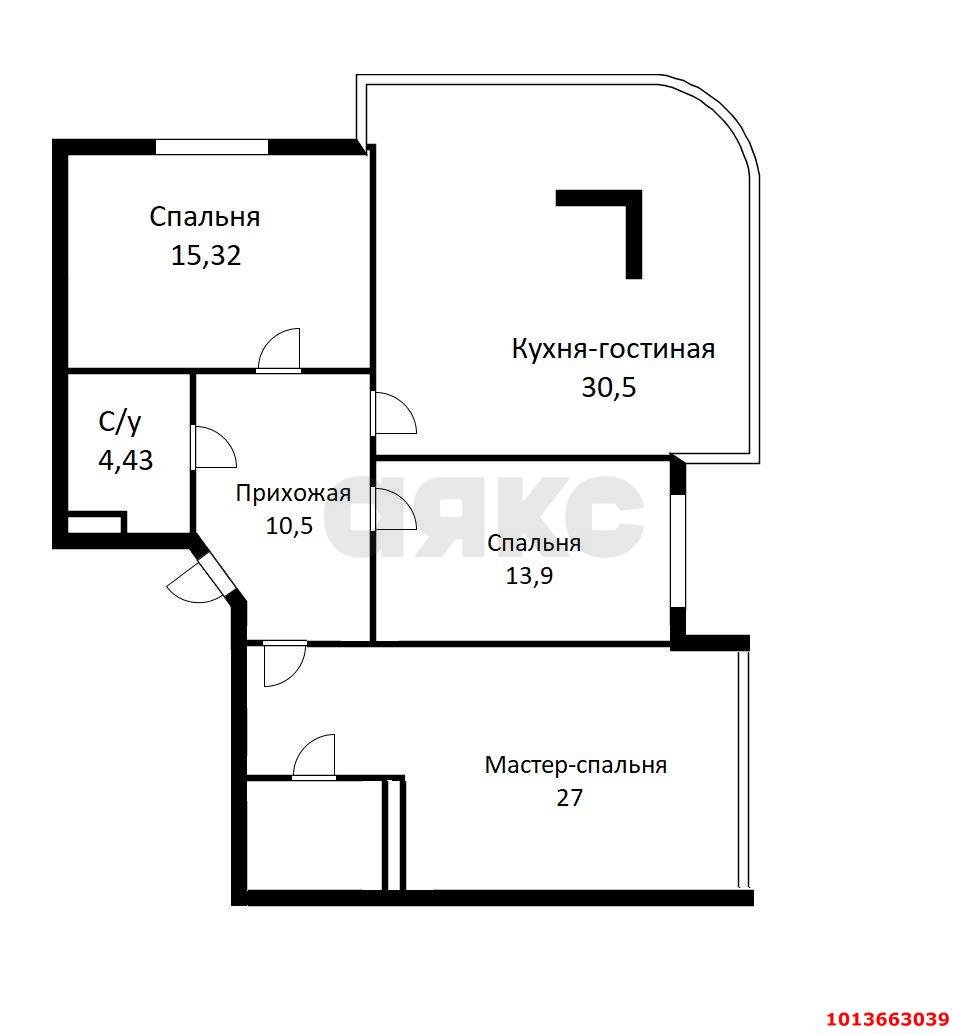 Фото №4: 3-комнатная квартира 105 м² - Краснодар, Достояние, ул. Григория Булгакова, 10