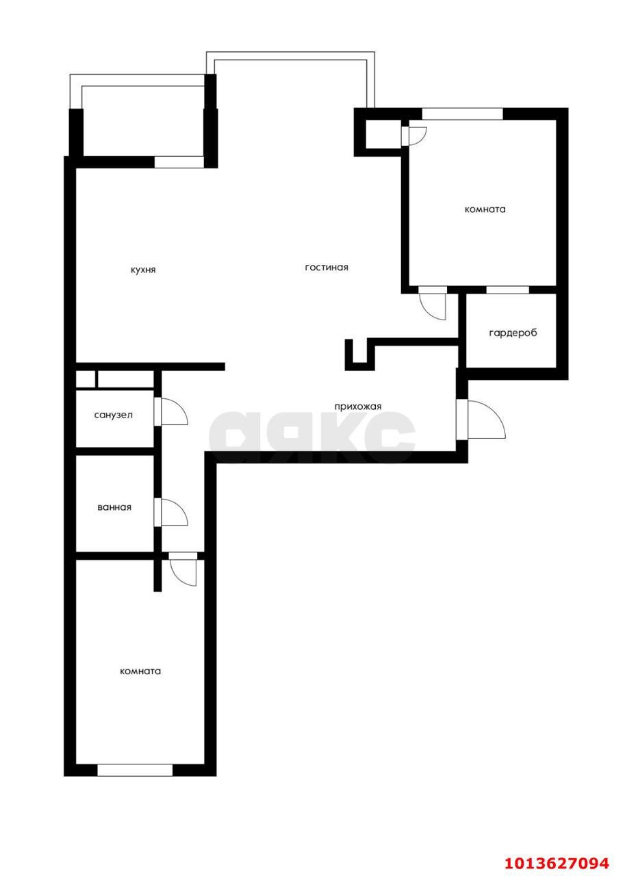 Фото №11: 3-комнатная квартира 97 м² - Краснодар, Фестивальный, ул. Дальняя, 39/2