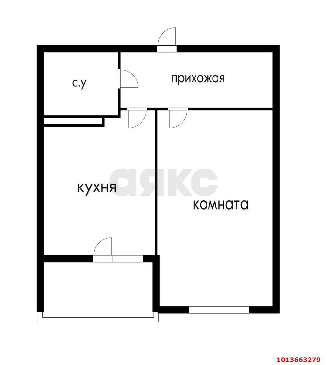 Фото №3: 1-комнатная квартира 38 м² - Краснодар, жилой комплекс Калина-парк, ул. Генерала Петрова, 2/Алит1