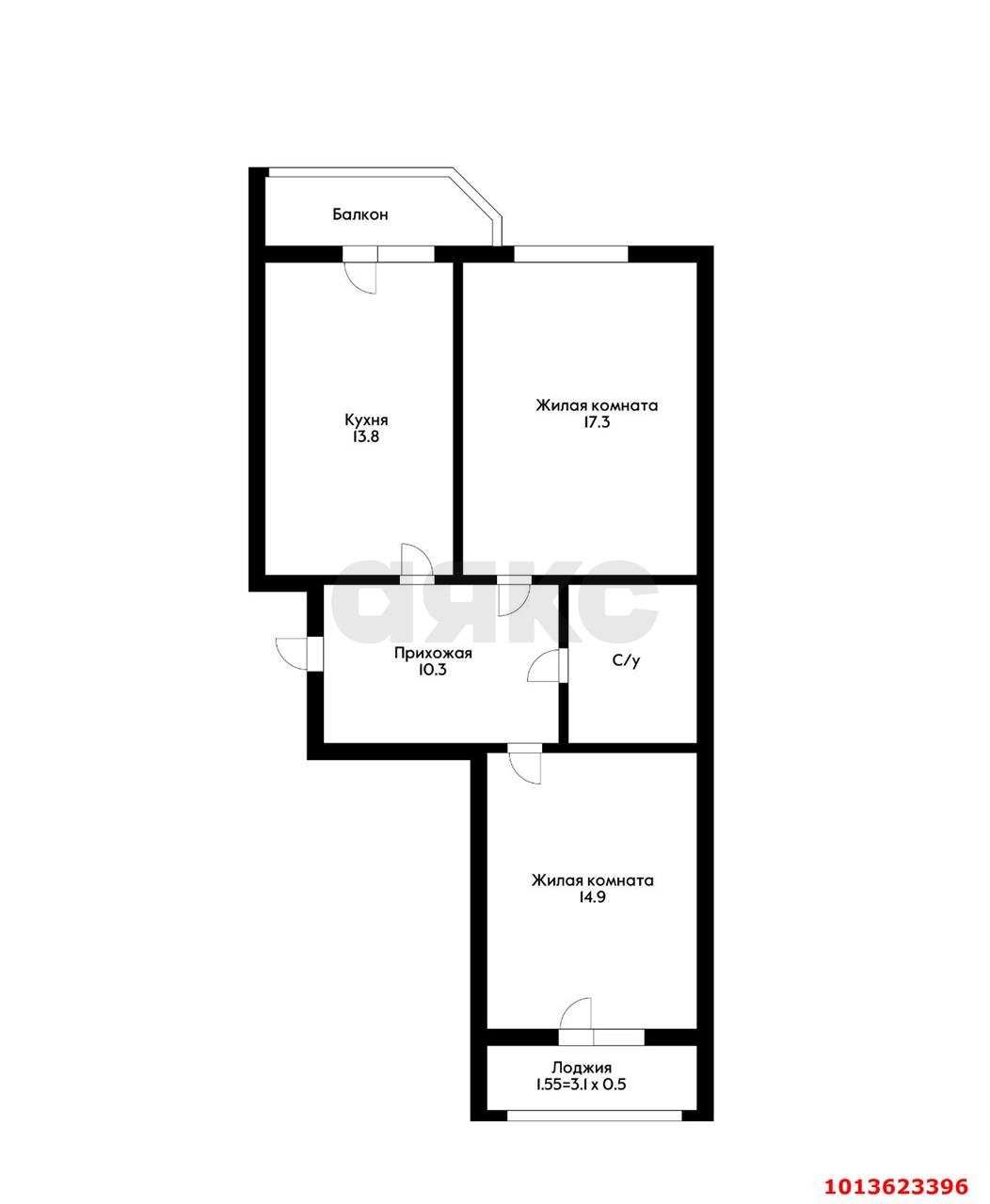 Фото №7: 2-комнатная квартира 63 м² - Краснодар, Восточно-Кругликовский, ул. Черкасская, 62/1