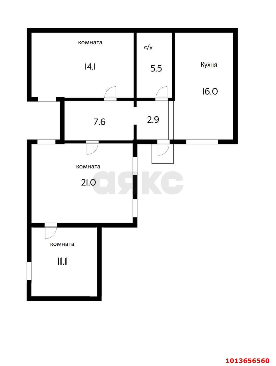 Фото №15: Часть дома 78 м² + 1.5 сот. - Краснодар, Центральный, пр-д Новомарьянский, 54