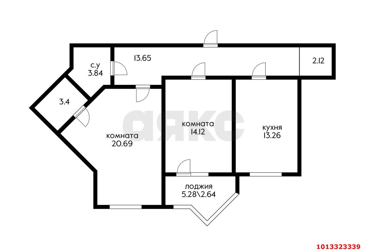 Фото №2: 2-комнатная квартира 74 м² - Краснодар, 2-я Площадка, ул. Ветеранов, 85