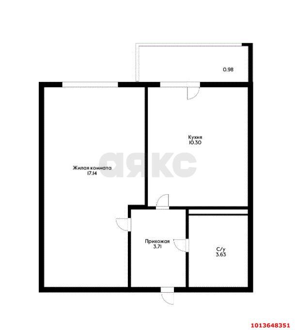 Фото №9: 1-комнатная квартира 35 м² - Краснодар, жилой комплекс Краски, ул. Краеведа Соловьёва, 6к6