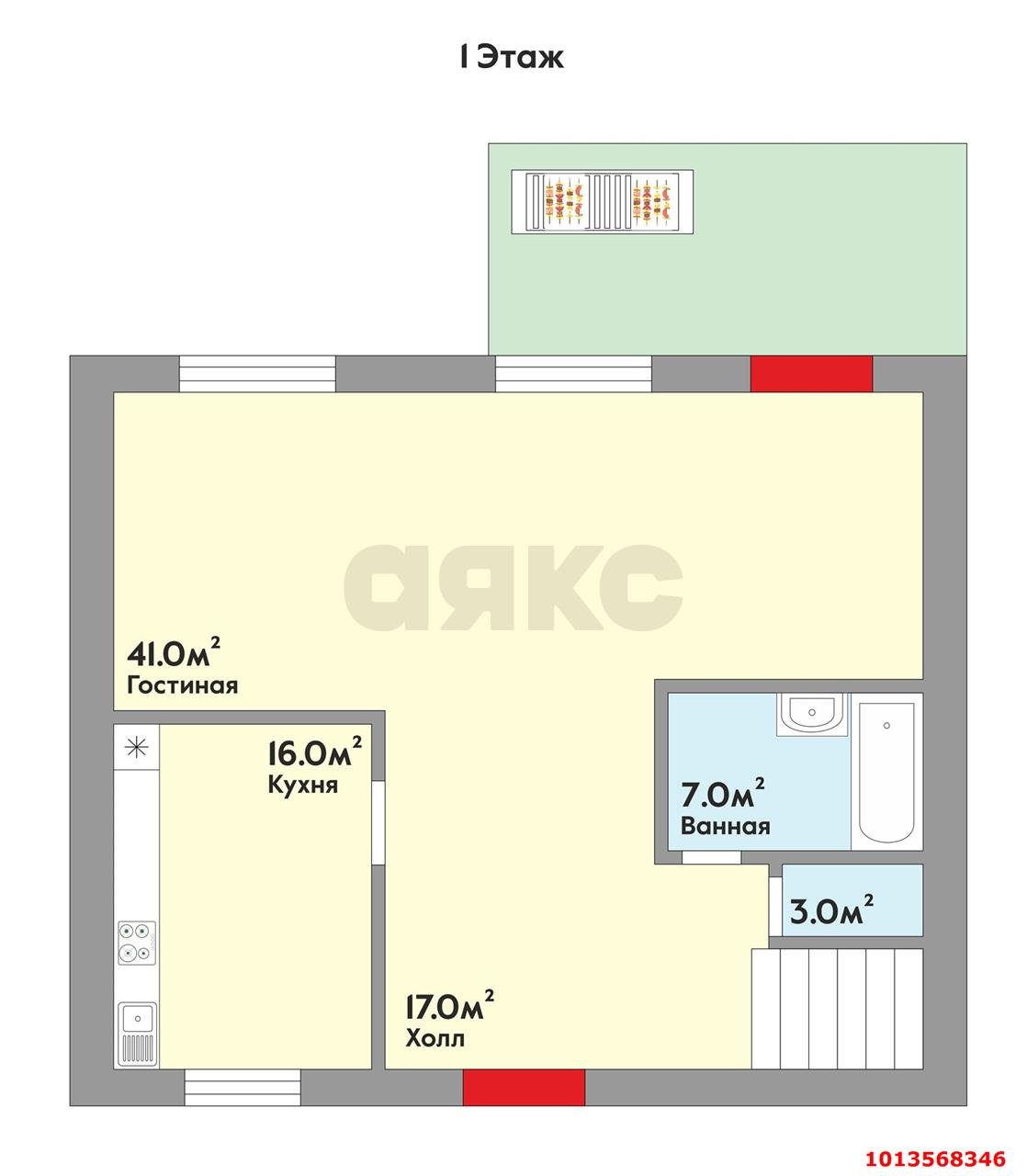 Фото №17: Дом 163 м² + 4.01 сот. - Делюшес, Прикубанский внутригородской округ, ул. Виноградная