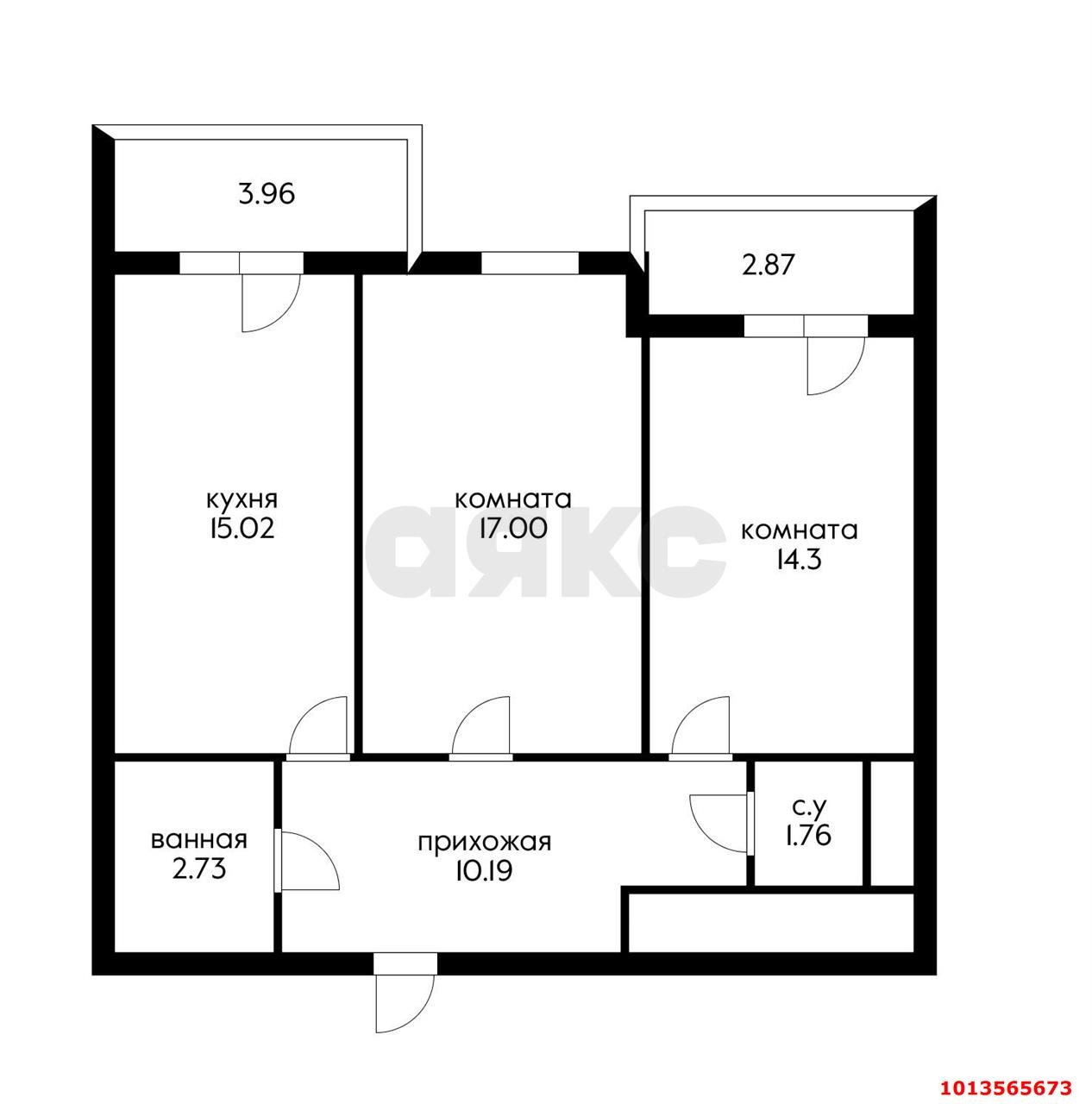 Фото №6: 2-комнатная квартира 63 м² - Краснодар, жилой комплекс Территория счастья, ул. Евгении Жигуленко, 3