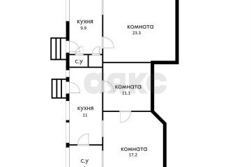 Фото №1: 3-комнатная квартира 77 м² - Краснодар, мкр. Центральный, ул. Мира, 63