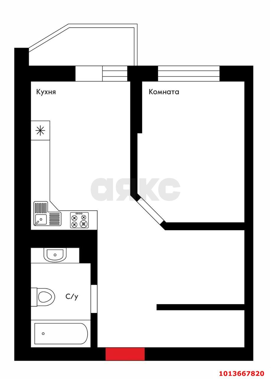 Фото №10: 1-комнатная квартира 40 м² - Краснодар, жилой комплекс Атлант, ул. Адмирала Крузенштерна, 6/3