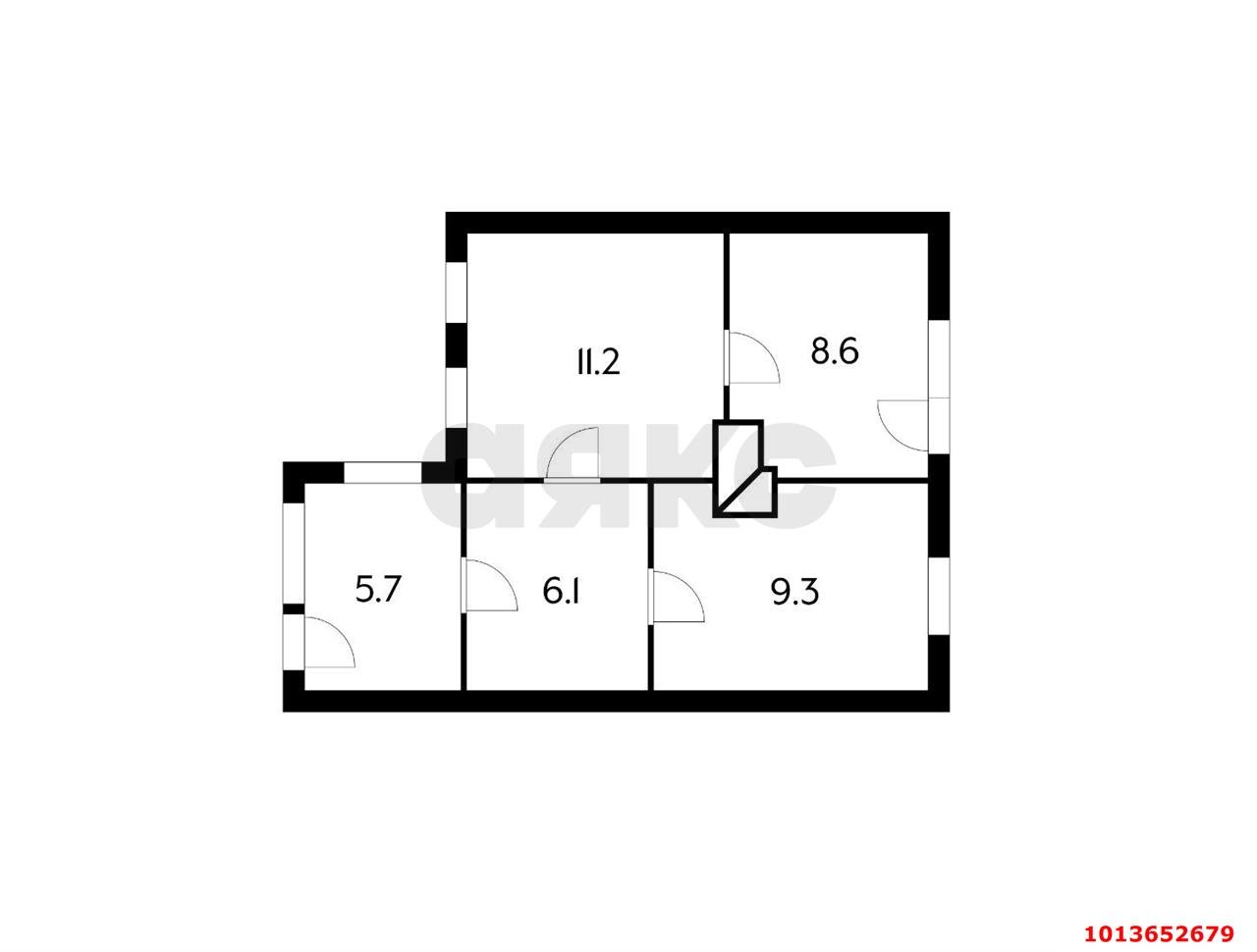 Фото №3: 3-комнатная квартира 40 м² - Краснодар, Центральный, ул. Чапаева, 162