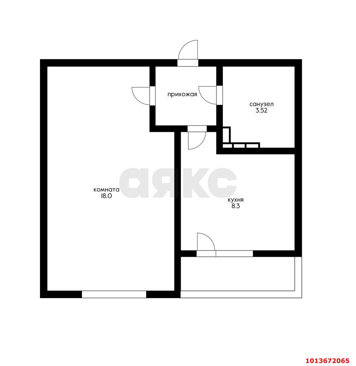 Фото №10: 1-комнатная квартира 32 м² - Краснодар, Новознаменский, ул. Войсковая, 4к7