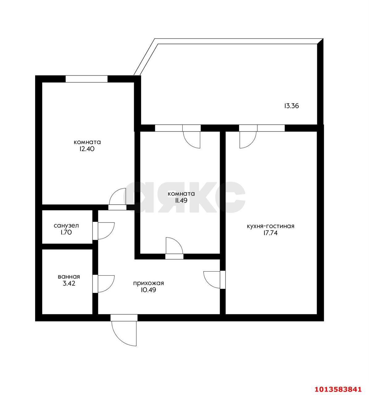 Фото №11: 2-комнатная квартира 71 м² - Краснодар, Любимово, 18