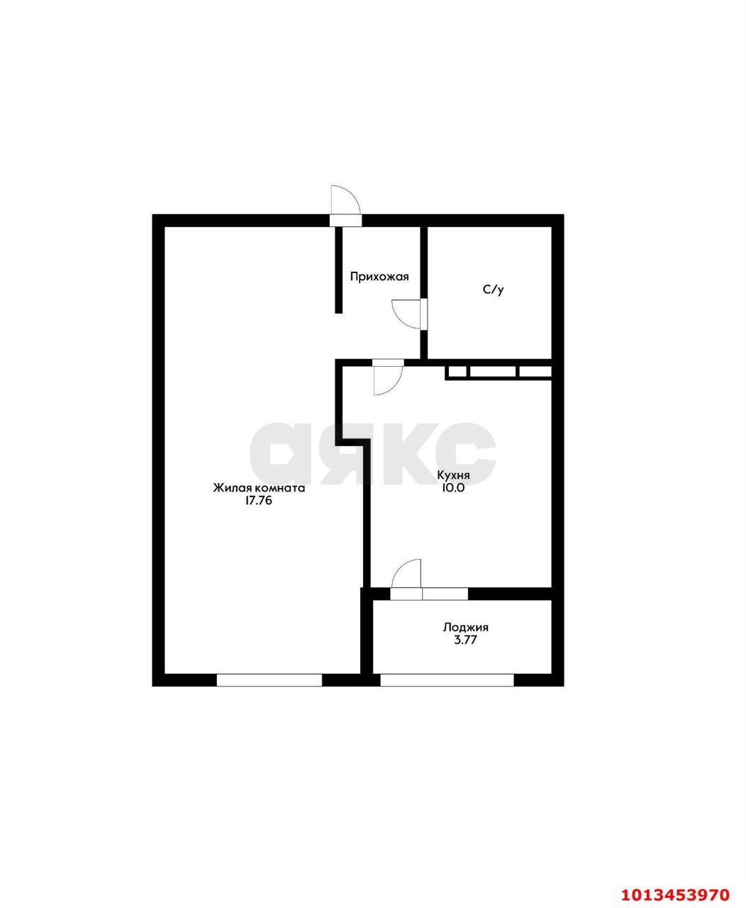 Фото №2: 1-комнатная квартира 36 м² - Краснодар, Хлопчато-бумажный Комбинат, ул. Лизы Чайкиной, 1Р