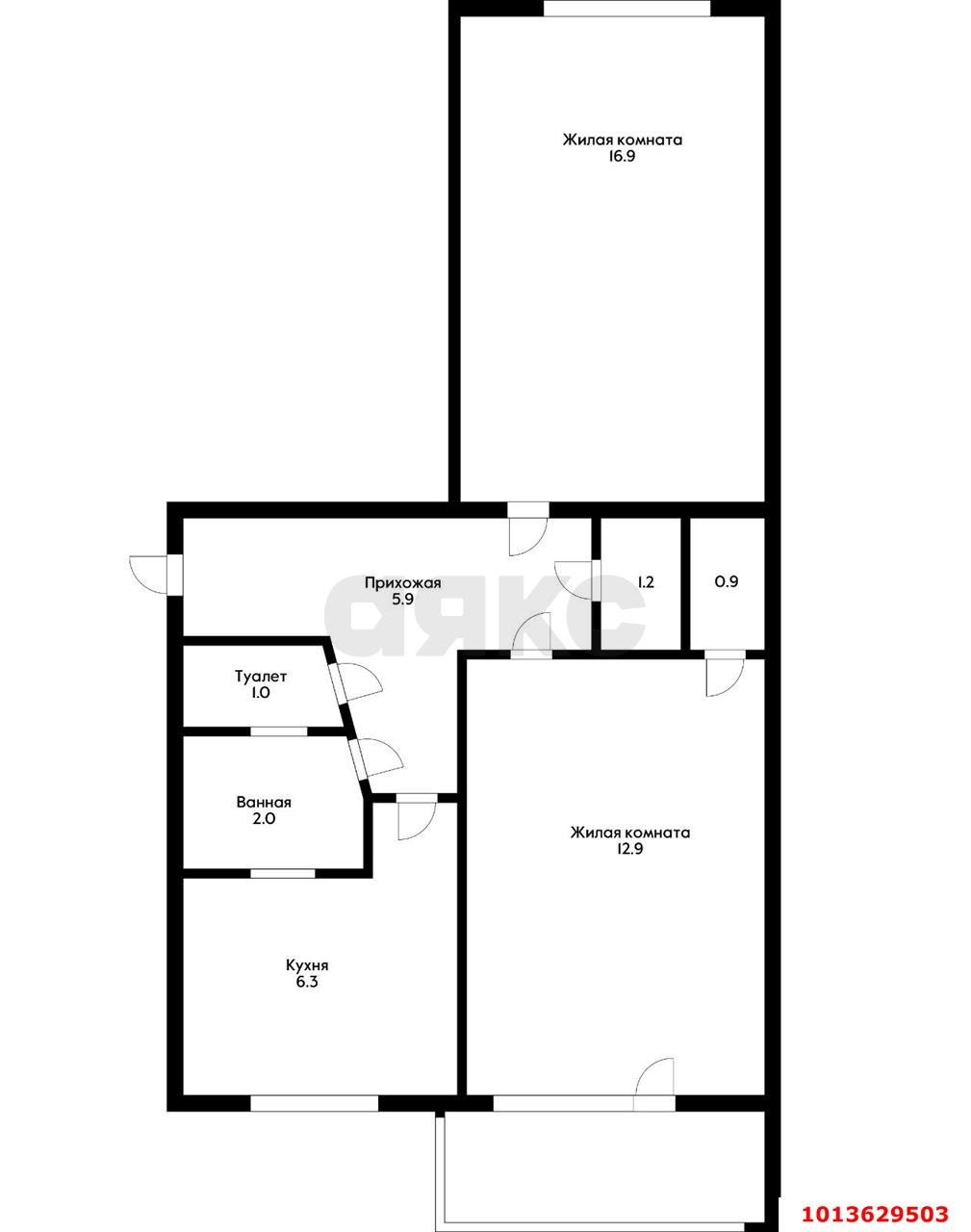 Фото №12: 2-комнатная квартира 47 м² - Краснодар, Славянский, ул. Темрюкская, 70